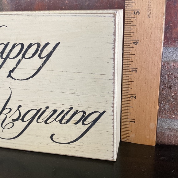 Thanksgiving distressed wood box sign - Picture 4 of 6
